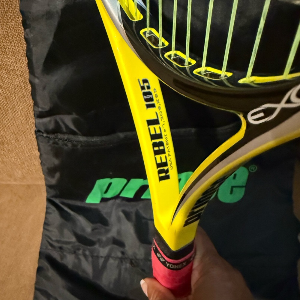 Prince Yellow Outdoor Tennis Racket - Picture 2 of 5